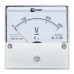 Вольтметр VM-A801 аналоговый на панель 80х80 круглый вырез 300 В прямое подключение