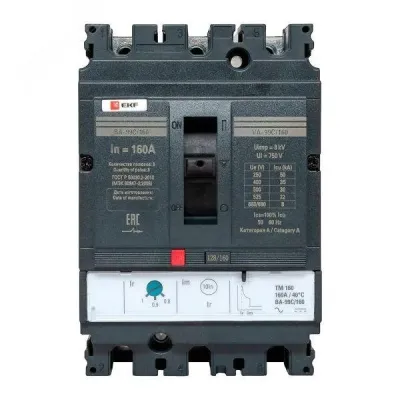 Автоматический выключатель ВА-99C 160/160А 3P 36кА EKF