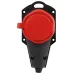Колодка ЭРА KX-1e-RED-IP44 каучуковая с заземлением 1 розетка 16A IP44 красная