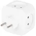 Разветвитель электрический 10А 4 розетки + 3 USB A+C со шторками белый SP-4-3USBAC-W