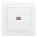Минск Розетка RJ-45 1-местная СП белая EKF Basic
