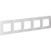Рамка 5-местная белый ETIKA