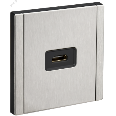 FORTE&PIANO Розетка HDMI FP740M металл никель IEK