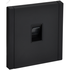 FORTE&PIANO Розетка компьютерная RJ45 кат.5E FP132M металл черный IEK