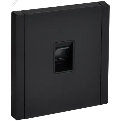 FORTE&PIANO Розетка компьютерная RJ45 кат.5E FP132M металл черный IEK