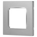 Рамка для розеток и выключателей ЭРА Серия 12 12-5201-03 на 1 пост, Классик, алюминий