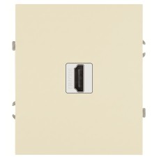 Розетка скрытого монтажа в рамку HDMI слоновая кость 16-3114-02 Arktik