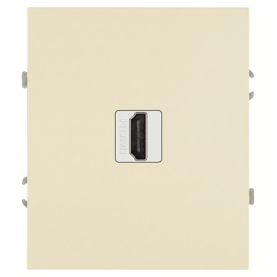 Розетка скрытого монтажа в рамку HDMI слоновая кость 16-3114-02 Arktik