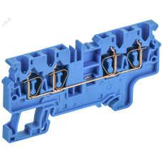 ARMAFIX Клемма пружинная CX2.5-4 BU 2,5мм2 четырехконтактная синяя IEK