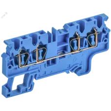 ARMAFIX Клемма пружинная CX2.5-4 BU 2,5мм2 четырехконтактная синяя IEK