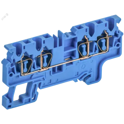 ARMAFIX Клемма пружинная CX2.5-4 BU 2,5мм2 четырехконтактная синяя IEK
