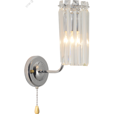 Светильник настенный (бра) с выключателем Ifa 1063-401 1хЕ14 40 Вт хрусталь