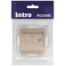 Розетка Intro Accent 6-303-04 информационная RJ45, IP20, СУ, шампань