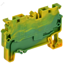 ARMAFIX Клемма пружинная CX4 PE 4мм2 проходная заземляющая IEK