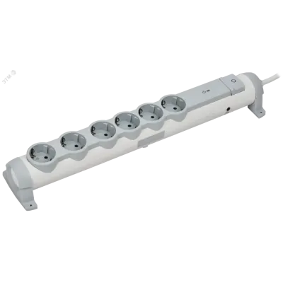 COMFORT Фильтр сетевой СФ-06К 16А 1,5м 3х1,5мм2 белый IEK