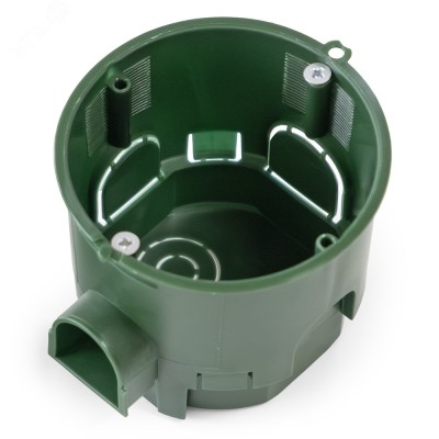 Коробка установочная 80-0550См углубленная безгалогенная (HF) 68х60 с саморезами (8шт/уп)