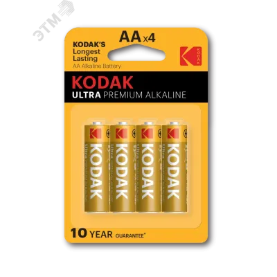 Батарейки Kodak LR6-4BL ULTRA PREMIUM Alkaline [ KAA-4 UD] (80/400/17600)