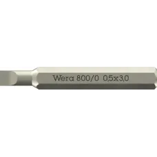 Бита шлицевая, SL 0.50 x 3.0 x 30 мм, хвостовик шестигранный 5/32'' C4.0 (4 мм), 800/0 Micro Slotted
