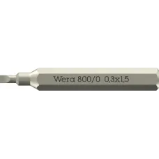 Бита шлицевая, SL 0.30 x 1.5 x 30 мм, хвостовик шестигранный 5/32'' C4.0 (4 мм), 800/0 Micro Slotted