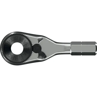Трещотка-бита 1/4'', 8011 Zyklop Mini 4, хвостовик шестигранный 1/4'' C6.3, 60 зубцов, для 1/4'' бит