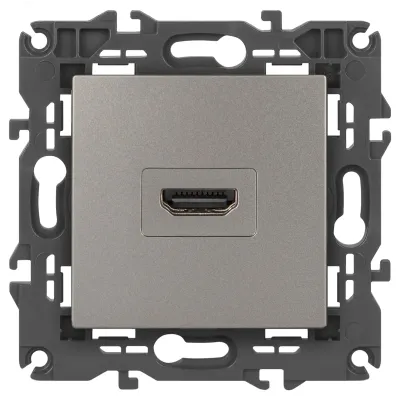Розетка ЭРА Elegance 14-3114-16 HDMI, титан