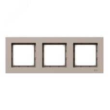 Рамка 3-местная IP44  крем.  пластик Эпика EKF