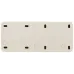 Розетка Intro Quadro 2-206-02 с заземлением трехместная 3х2P+E, 16А-250В, IP20, ОУ, слоновая кость