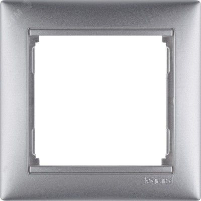 Рамка 1п Алюминий Valena