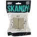 SKANDY Выключатель жалюзи 10А SK-V12B бежевый IEK