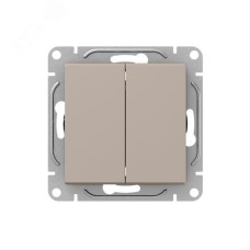 Механизм выключателя. двухклавишный. проходной. кремовый Эпика EKF