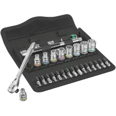 Набор с трещоткой 8100 SA 8 Zyklop Metal Switch с реверсом DR 1/4 28 предметов