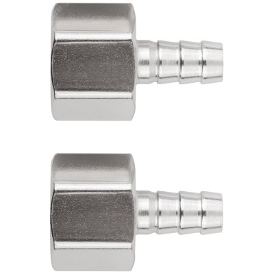 Адаптеры-соединители елочка 10 мм - внутренняя     резьба 1/2, 2 шт.