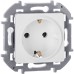 Розетка 1-местная с заземлением без защитных шторок 16А белый INSPIRIA Розетка 1-местная с заземлением без защитных шторок 16А белый INSPIRIA
