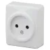 11-2201-01 ЭРА Розетка 2P, 16A-250В, IP20, ОУ, Эра Эксперт, белый (20/200/4000)
