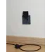 BRITE Розетка с заземлением с защитными шторками и крышкой 16А IP44 РСбш10-3-44-БрМ маренго