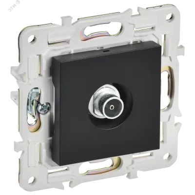 SKANDY Розетка TV оконечная SK-A12Bl черный IEK