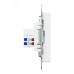 Эпика Механизм розетки RJ45 - 2шт (cat5) белый EKF