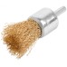 Щетка для дрели, Чашка, латунированная витая проволока 0,3 мм, 25 мм, блистер, Profi