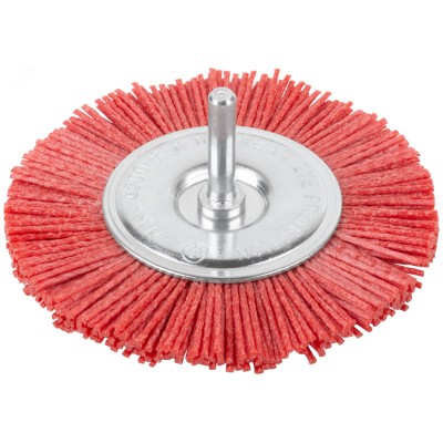 Щетка для дрели, Плоская, нейлон, 100 мм, блистер, Profi
