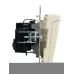 BRITE Розетка с заземлением с защитными шторками и крышкой 16А IP20 РСбш10-3-БрКр бежевый