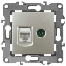 12-3110-15 ЭРА Розетка комбинированная RJ45+TV, IP20, Эра12, перламутр (10/100/3200)