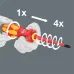 Рукоятка-держатель 827 T i Kraftform Turbo VDE 9X125 мм исключительно для отверток-насадок сменных