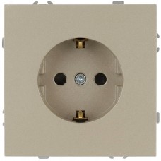Розетка скрытого монтажа в рамку c заземлением 2P+E Schuko 16А-250В IP20 шампань 15-2101-04 Galaxy