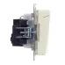 BRITE Розетка с заземлением с защитными шторками и крышкой 16А IP44 РСбш10-3-44-БрКр бежевый