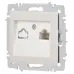 Розетка Intro Accent 6-303-06 информационная RJ45, IP20, СУ, перламутр