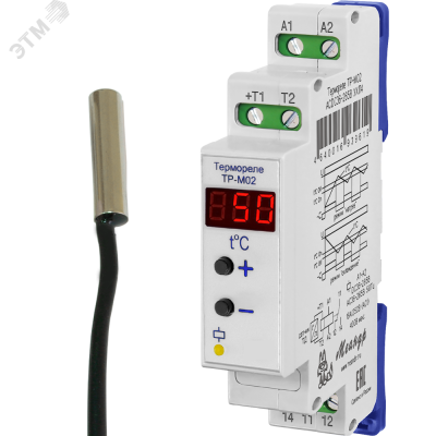 Реле ТР-М02 ACDC10-30В УХЛ4 с ТД-3