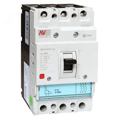 Выключатель автоматический AV POWER-1/3  40А 80kA TR AVERES