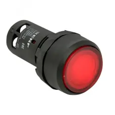 Кнопка SW2C-10D с подсветкой красная NC 230В