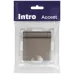 Розетка Intro Accent 6-203-08 2P+E Schuko с крышкой, 16А-250В, IP20, СУ, AL/CU, Accent, бронза