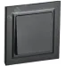 BRITE Выключатель одноклавишный 10А в сборе ВСР10-1-0-БрЧ черный IEK
